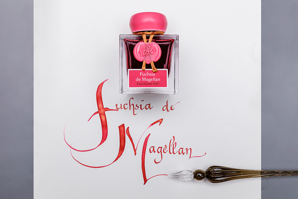 Flacon d'encre JACQUES HERBIN - Les Encres 1670 - Fuschia de Magellan - 50 ml - 3188555150634