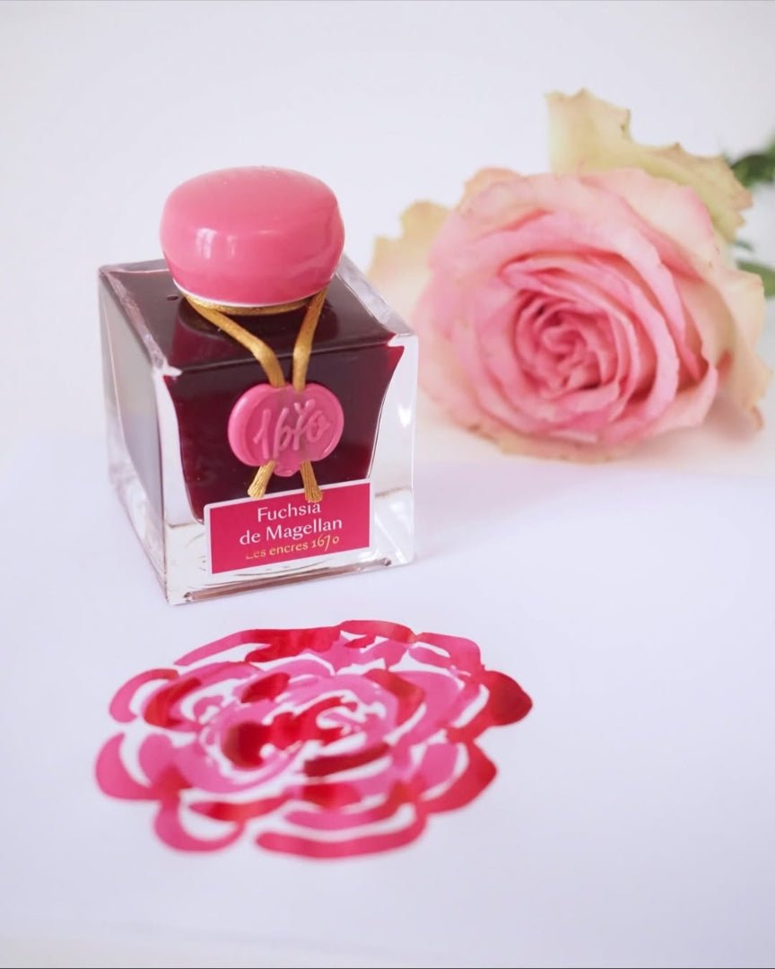 Flacon d'encre JACQUES HERBIN - Les Encres 1670 - Fuschia de Magellan - 50 ml - 3188555150634