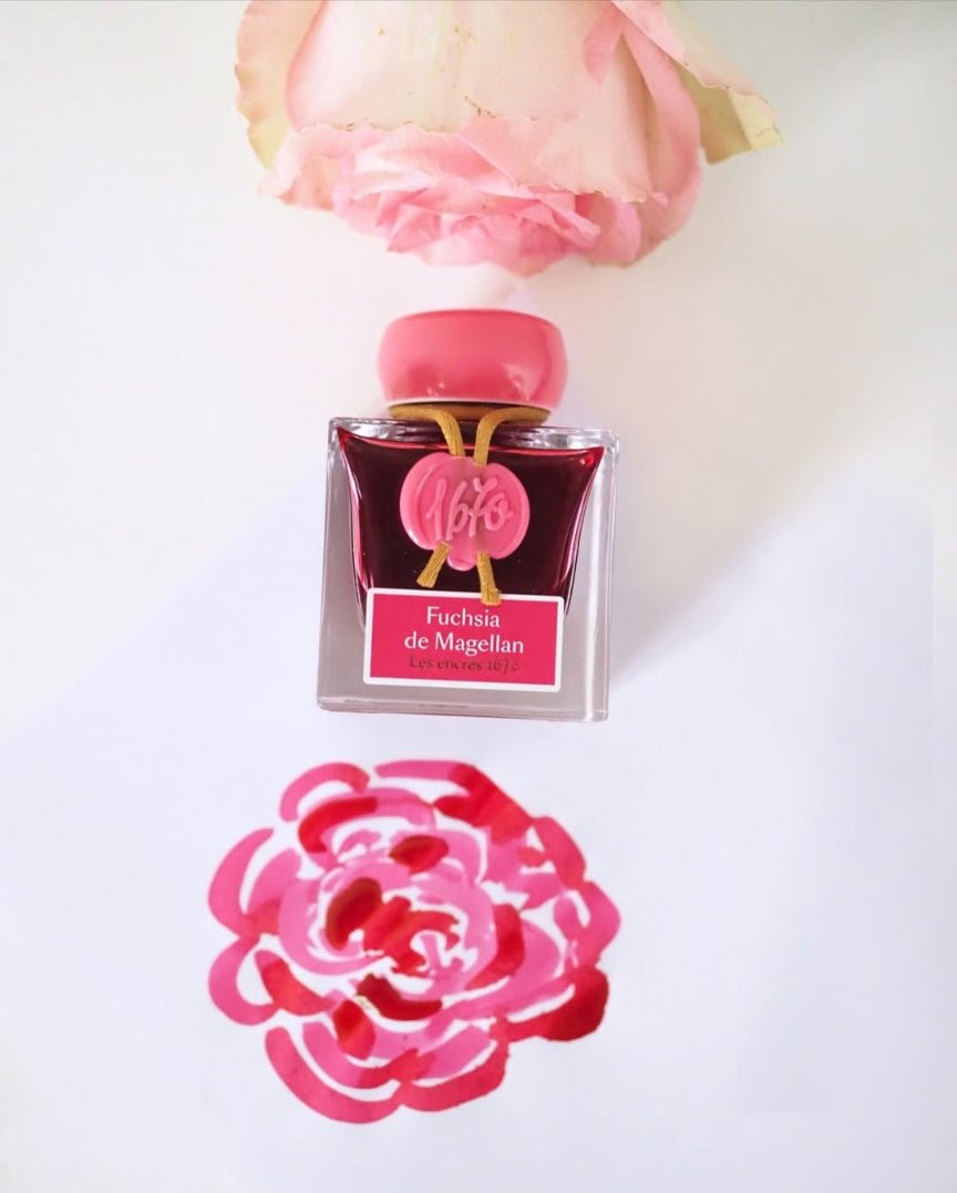 Flacon d'encre JACQUES HERBIN - Les Encres 1670 - Fuschia de Magellan - 50 ml - 3188555150634