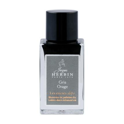 Flacon d'encre JACQUES HERBIN - Les Encres 1670 - Gris Orage (15ml) - 3188555160091