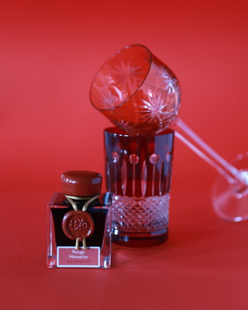 Flacon d'encre JACQUES HERBIN - Les Encres 1670 - Rouge Hématite - 50 ml - 3188555150269