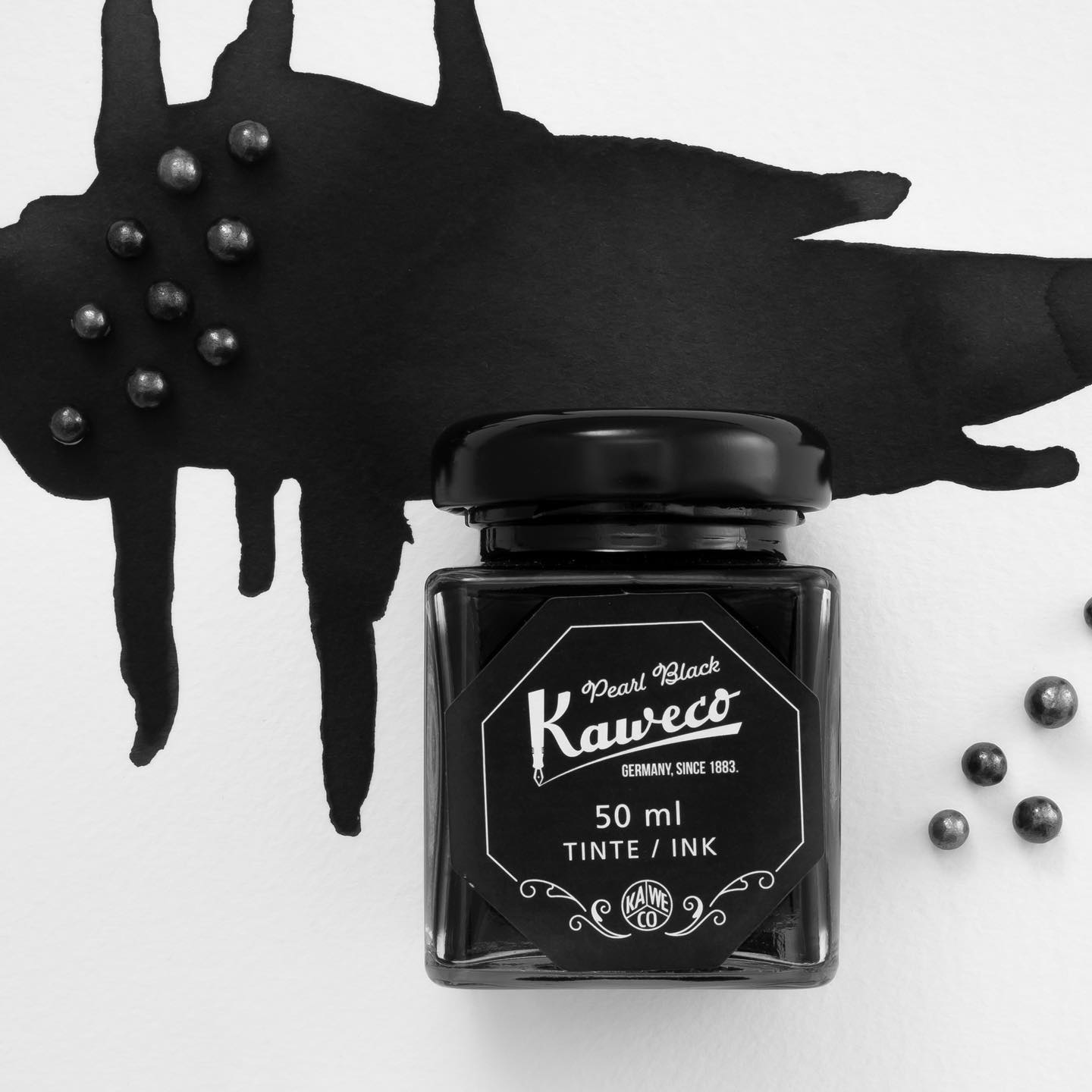 Flacon d'encre KAWECO - Pearl Black - 50 ml - 4250278625757