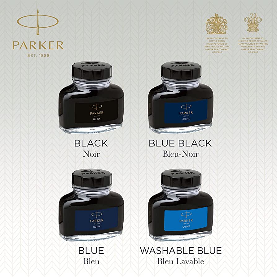 Flacon d'encre PARKER Quink - Bleu Effaçable - 50 ml - 3501179503776