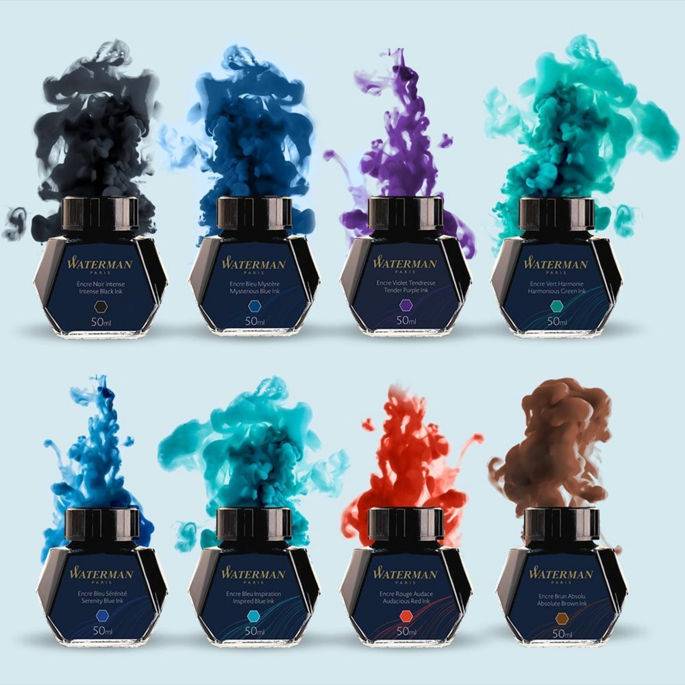 Flacon d'encre WATERMAN - Bleu Mystère - 50 ml - 3034325106694