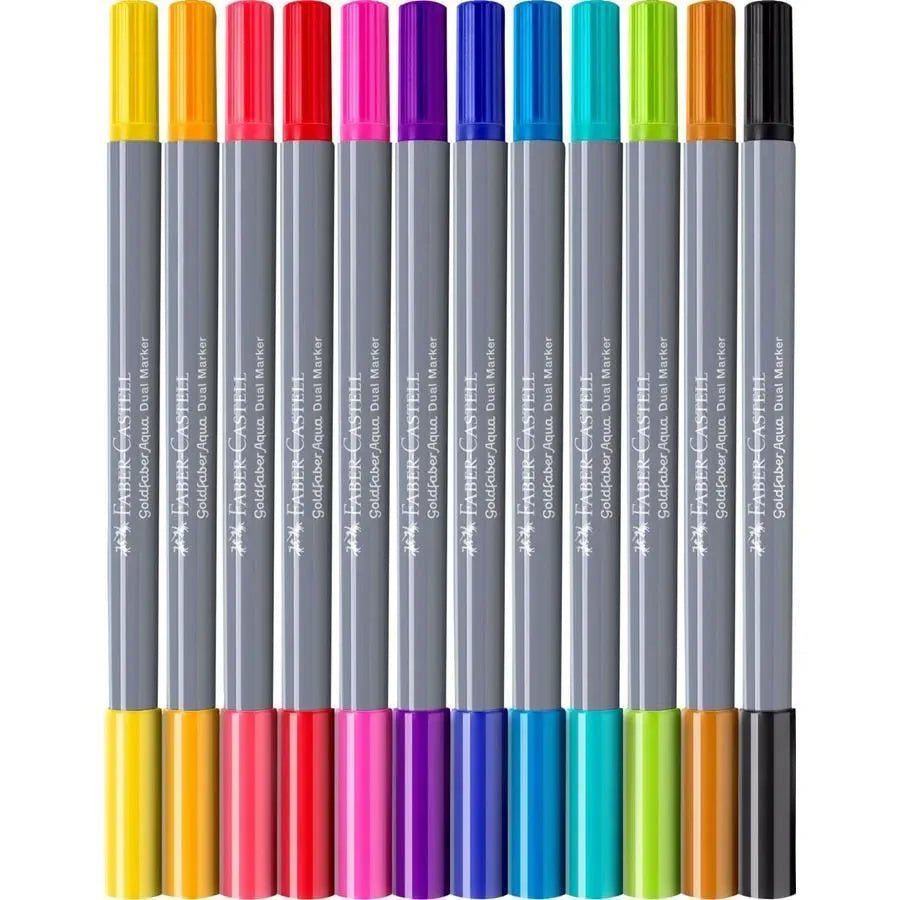 GOLDFABER Aquarelle Dual Markers - Étui 12 Couleurs - 4005401646129