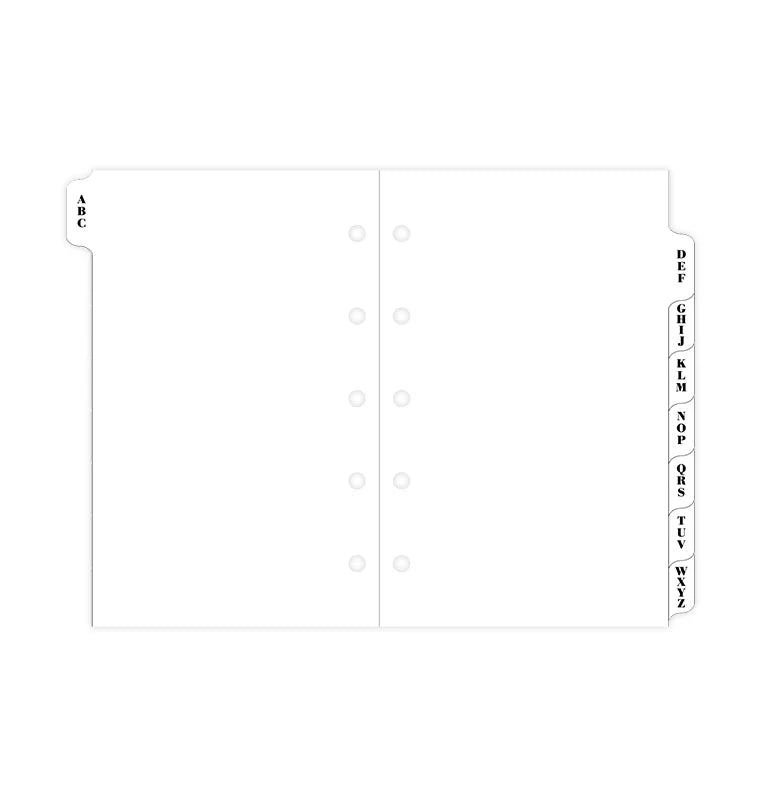 Index alphabétique FILOFAX - Blanc - Mini - Mini - 5015142103682