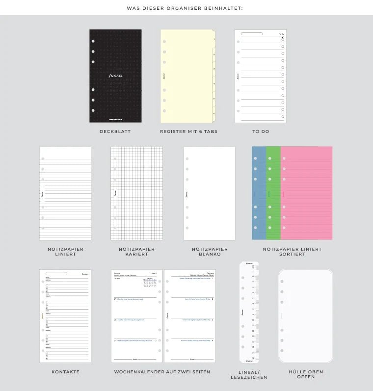 Organiseur FILOFAX Domino - Personal - Grey - -