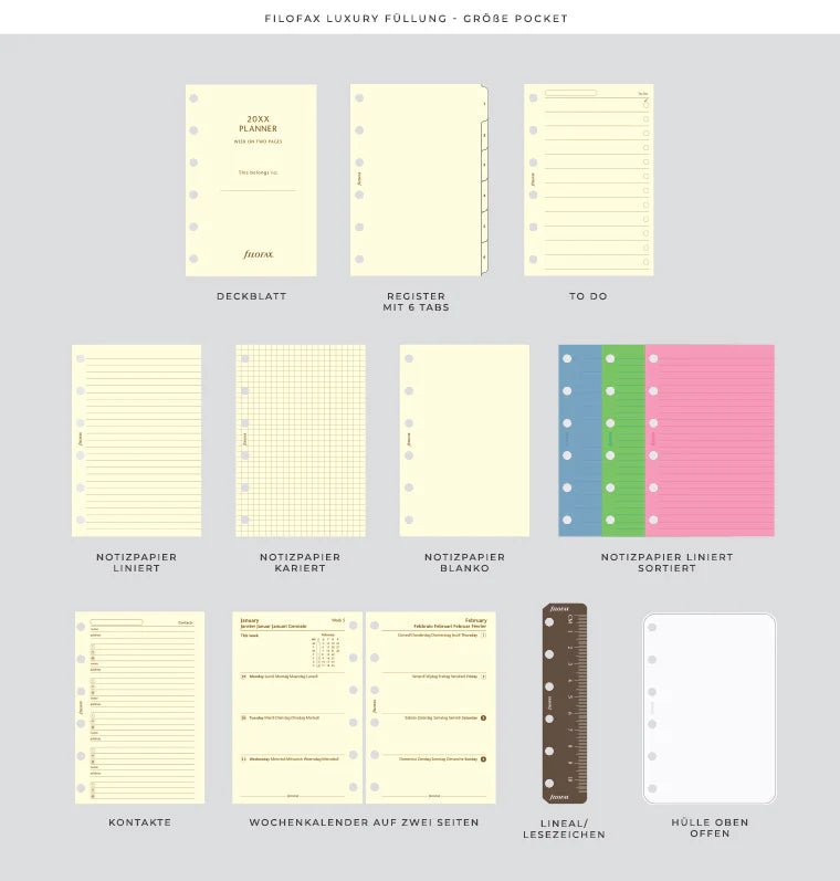 Organiseur FILOFAX Holborn - Pocket - Brown - -