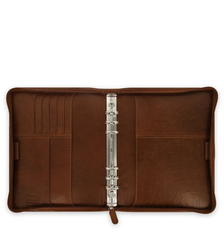 Organiseur FILOFAX Lockwood Zip - A5 - Cognac - -