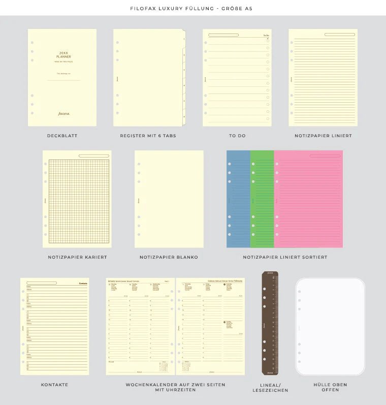 Organiseur FILOFAX Lockwood Zip - A5 - Concrete - -