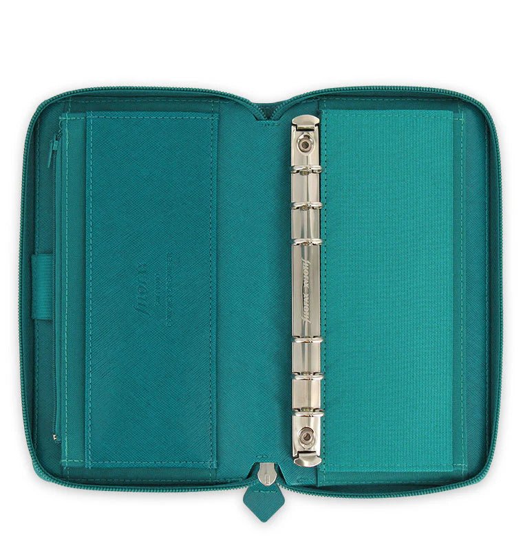 Organiseur FILOFAX Saffiano Zip - Personal Compact - Aquamarine - -