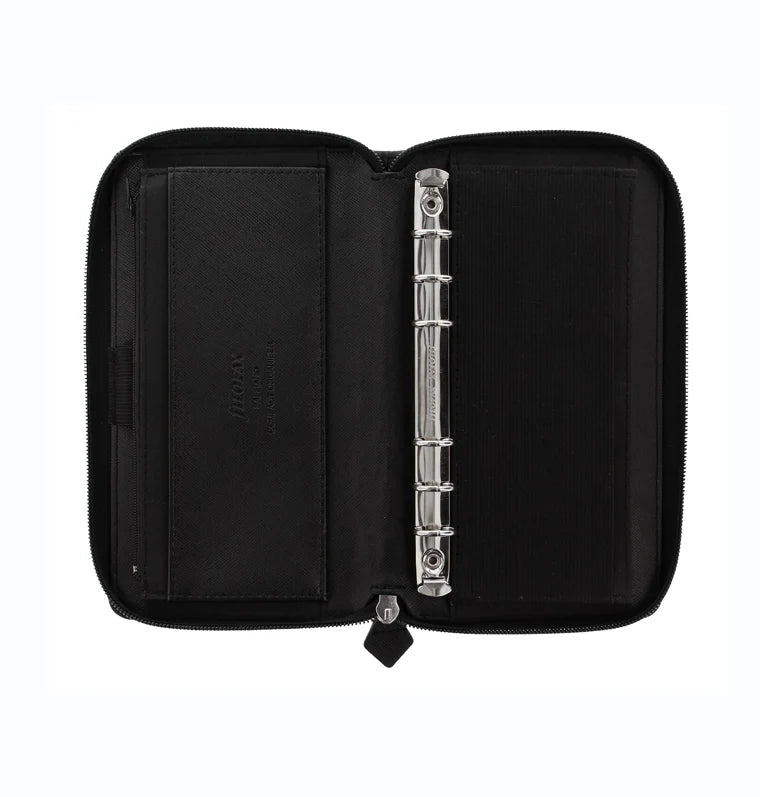 Organiseur FILOFAX Saffiano Zip - Personal Compact - Black - -