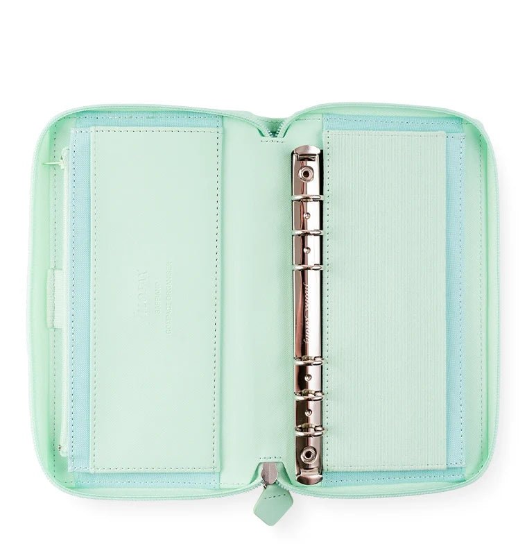 Organiseur FILOFAX Saffiano Zip - Personal Compact - Neo Mint - -