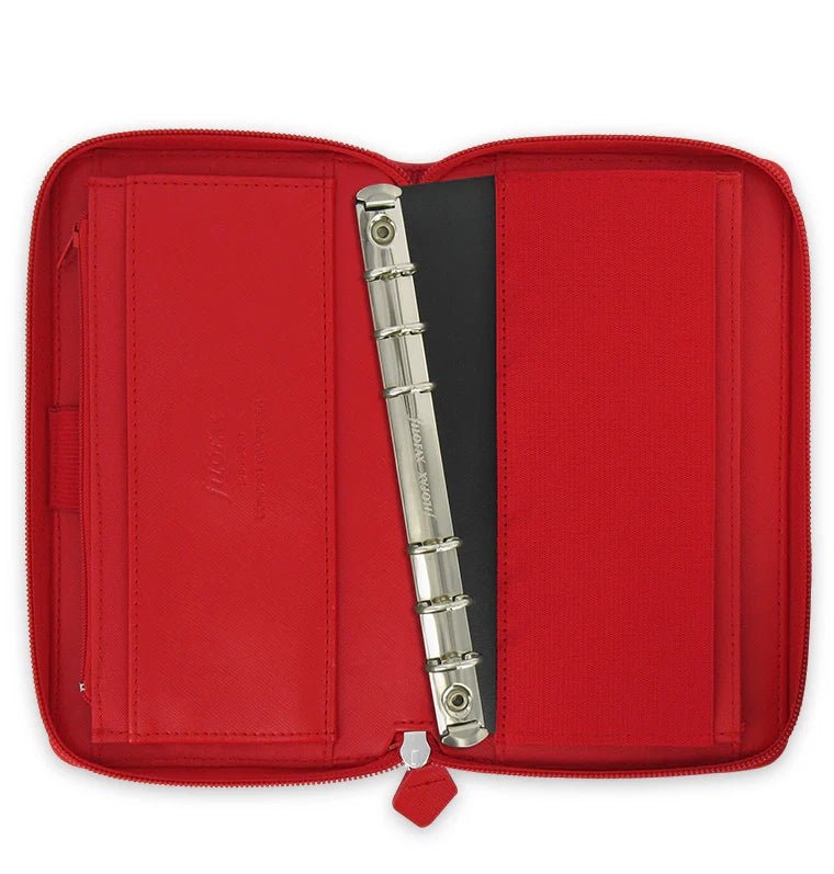 Organiseur FILOFAX Saffiano Zip - Personal Compact - Poppy - -