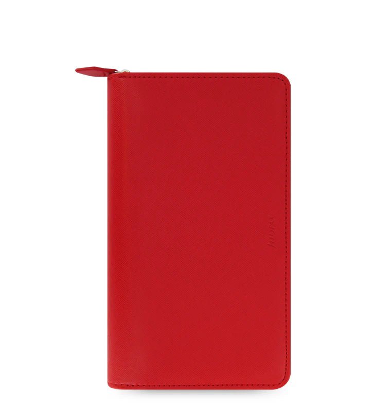 Organiseur FILOFAX Saffiano Zip - Personal Compact - Poppy - -