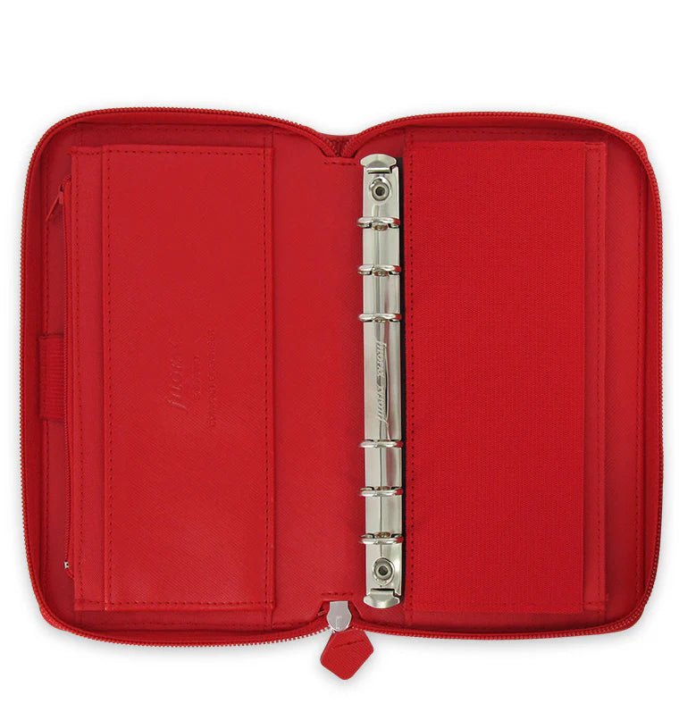 Organiseur FILOFAX Saffiano Zip - Personal Compact - Poppy - -