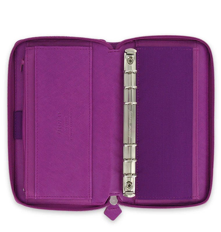 Organiseur FILOFAX Saffiano Zip - Personal Compact - Raspberry - -