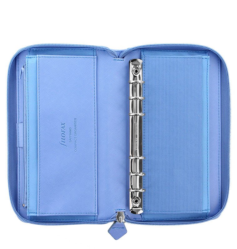 Organiseur FILOFAX Saffiano Zip - Personal Compact - Vista Blue - -