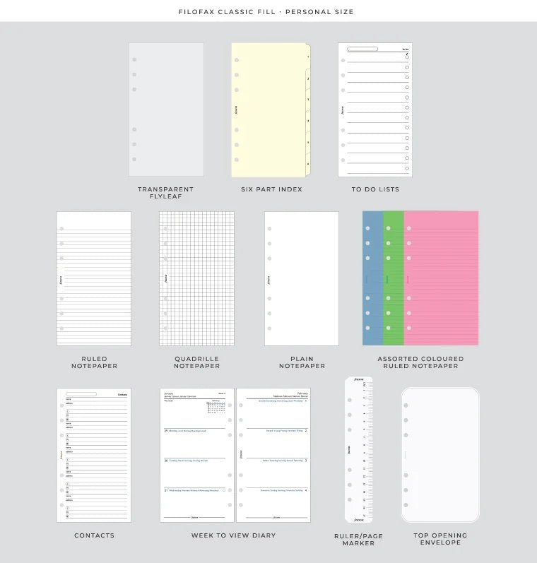 Organiseur FILOFAX The Original Patent - Personal - Duck Egg - -