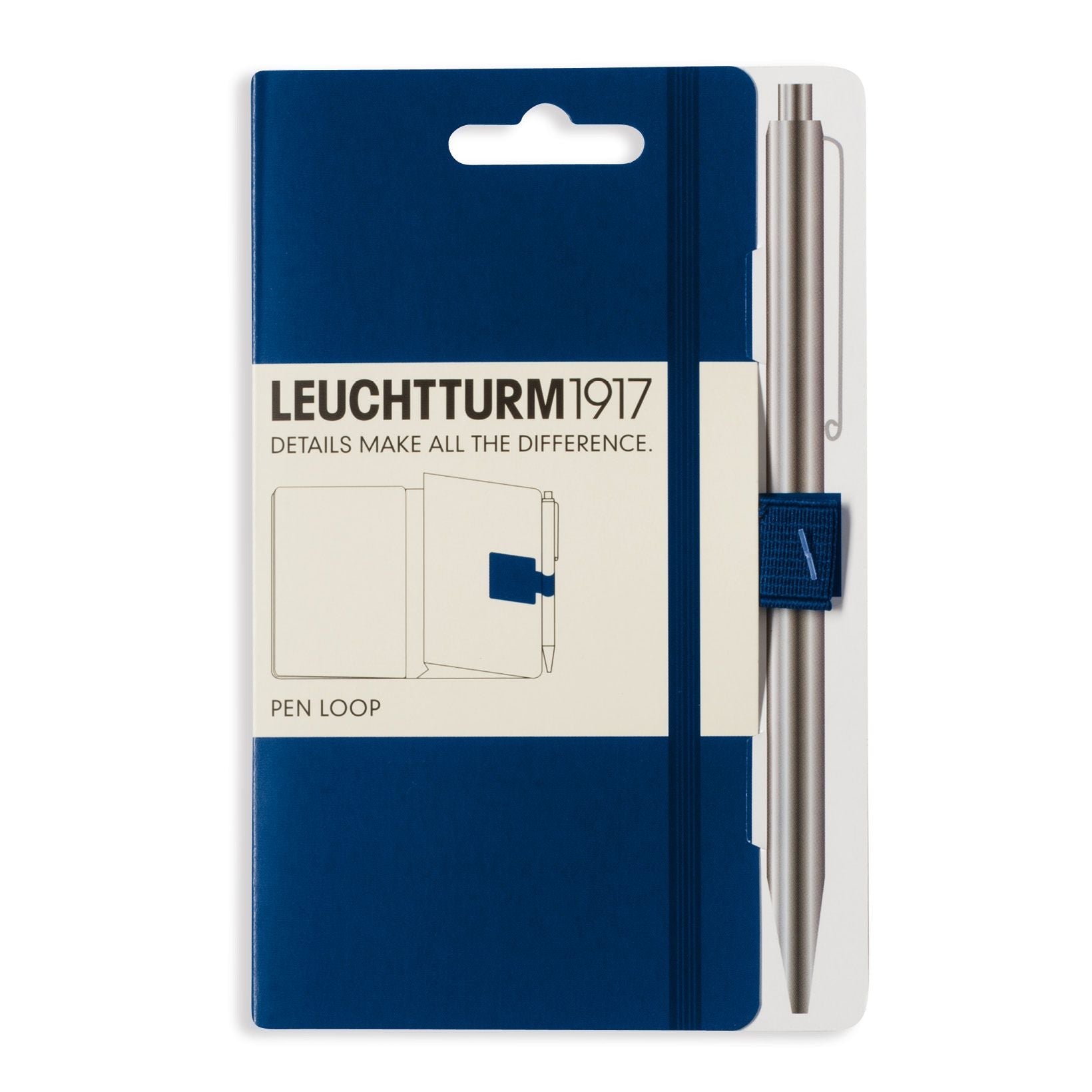 Passant autocollant LEUCHTTURM1917 Pen Loop - Marine - 4004117394171