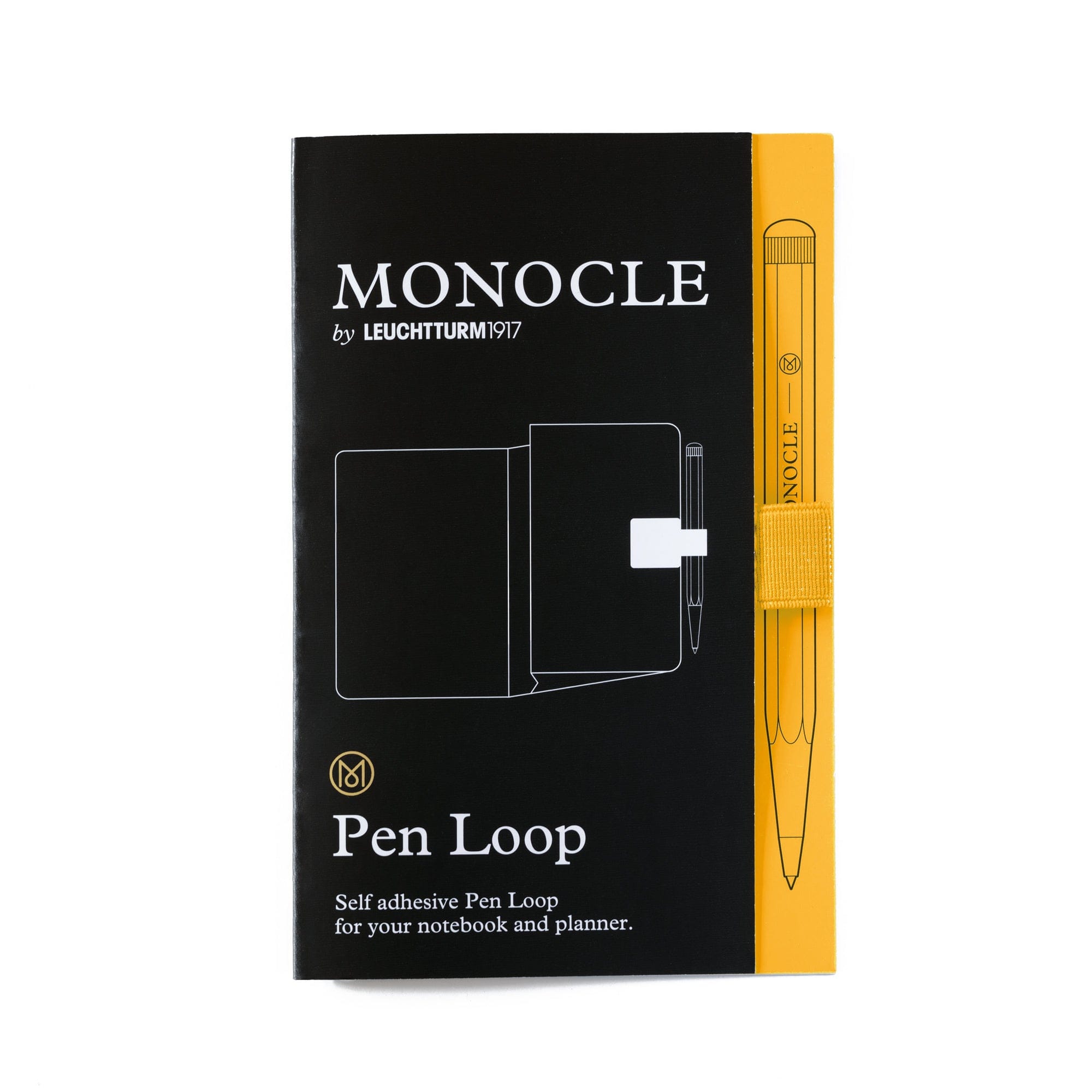 Passant autocollant LEUCHTTURM1917 Pen Loop Monocle - Yellow - 