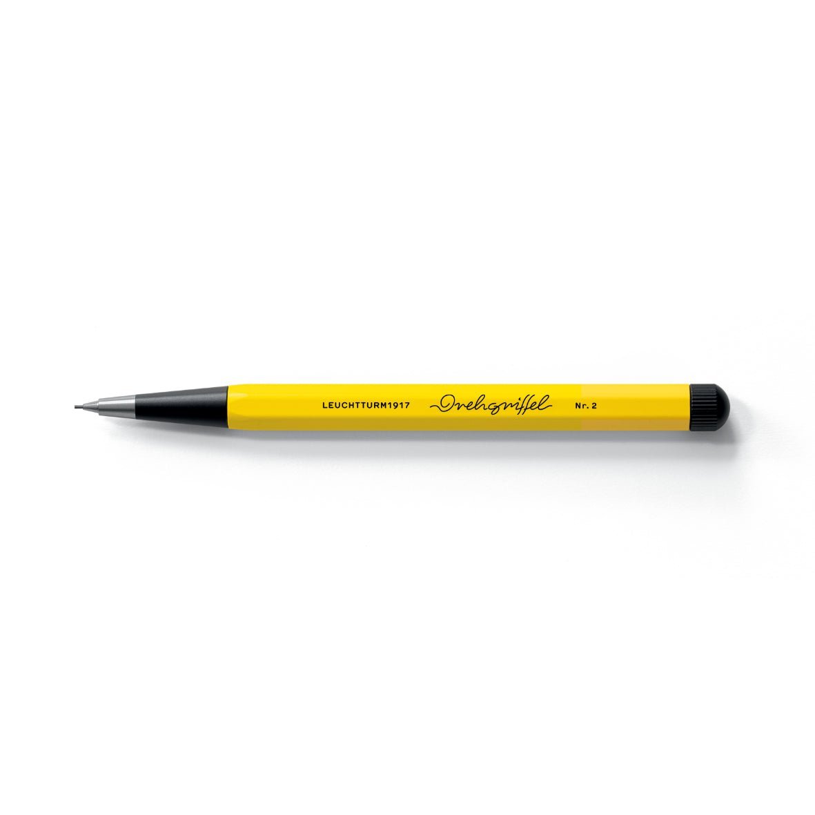 Porte - mine LEUCHTTURM1917 Drehgriffel Nr. 2 Bauhaus Edition - Lemon/Black - 0.7 - 4004117655500