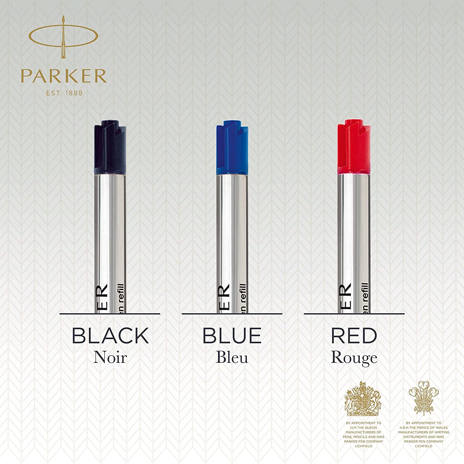 Recharge stylo bille PARKER - Medium (M) - Bleu - 3501179503714