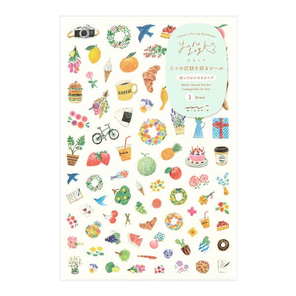 Stickers repositionnables MIDORI Yuru Log - Motifs - 4902805826785