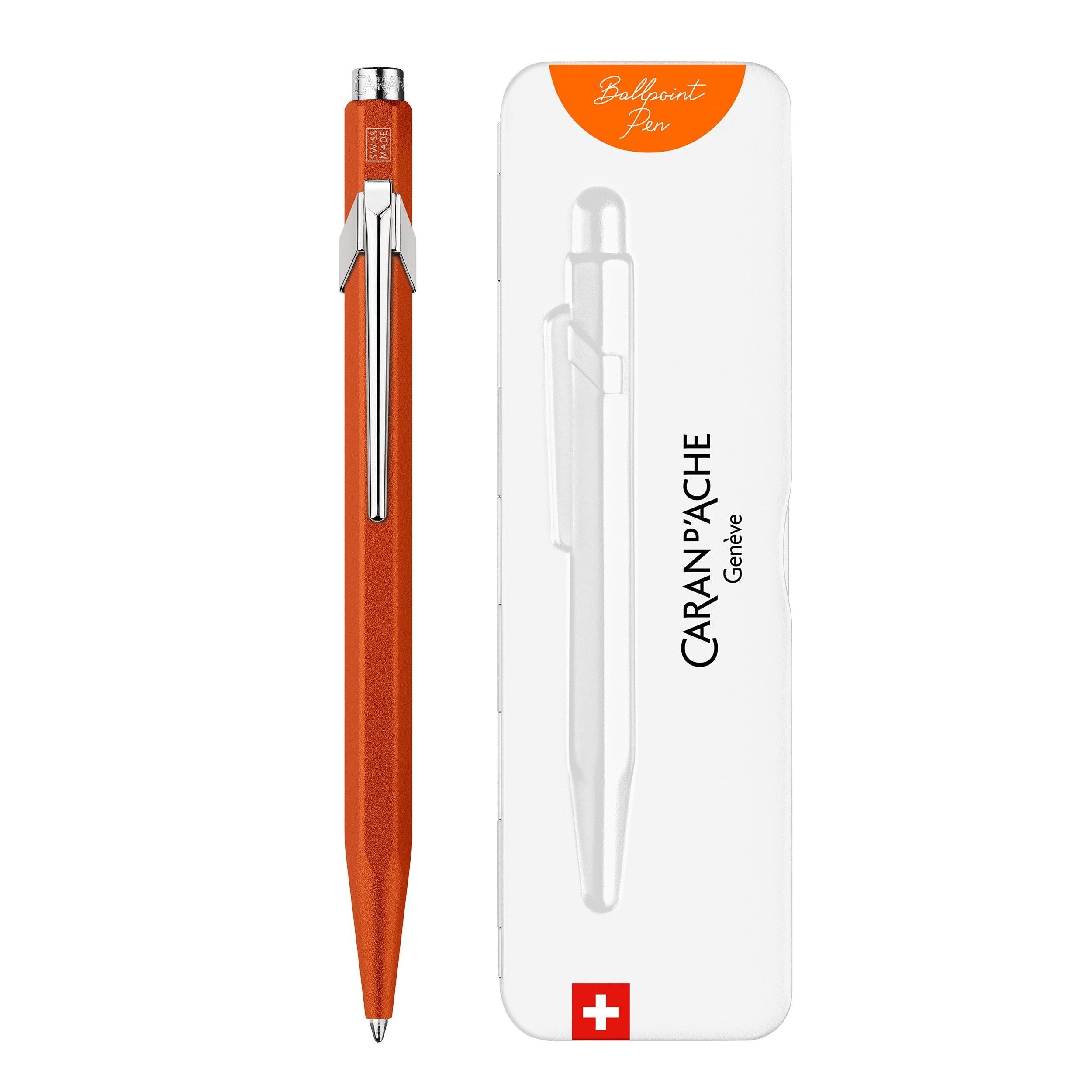 Stylo bille CARAN D'ACHE 849 Colormat - X - Orange - 7630002352123