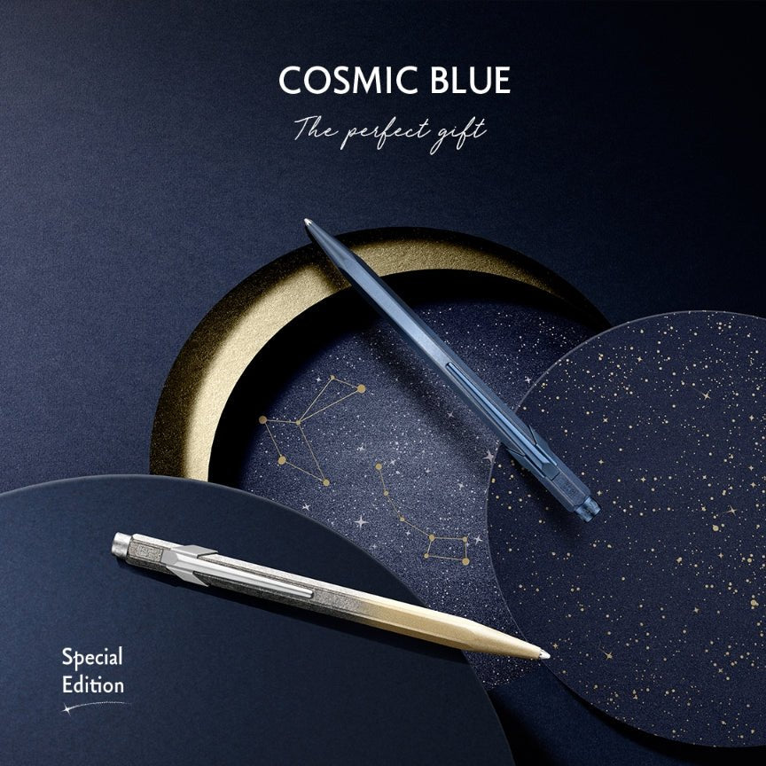 Stylo bille CARAN D'ACHE 849 COSMIC BLUE Édition Spéciale - Medium (M) - Bleu - 7630002355773