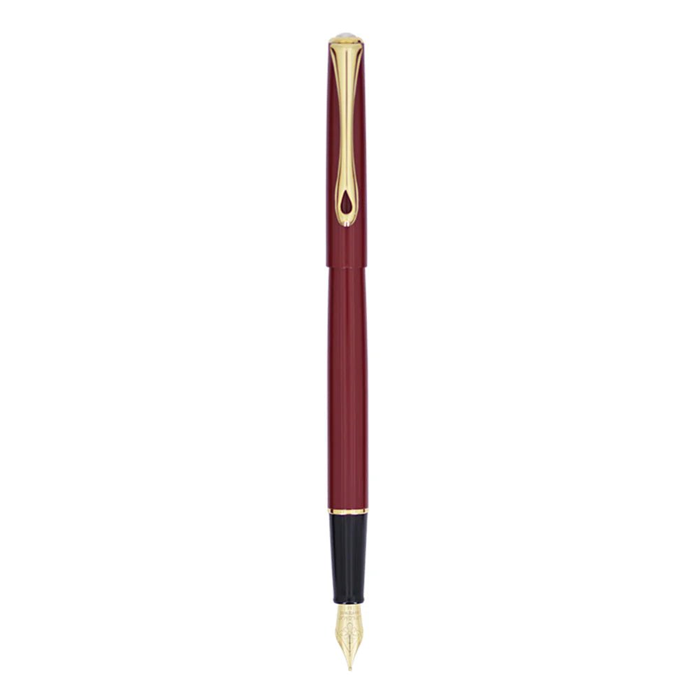 Stylo plume DIPLOMAT Traveller - Fine (F) - Dark red gold - 4009746016333