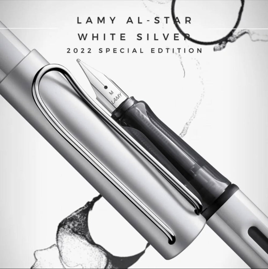 Stylo plume LAMY AL - star Édition Spéciale 2022 - White Silver - Extra - fine (EF) - 4014519745716