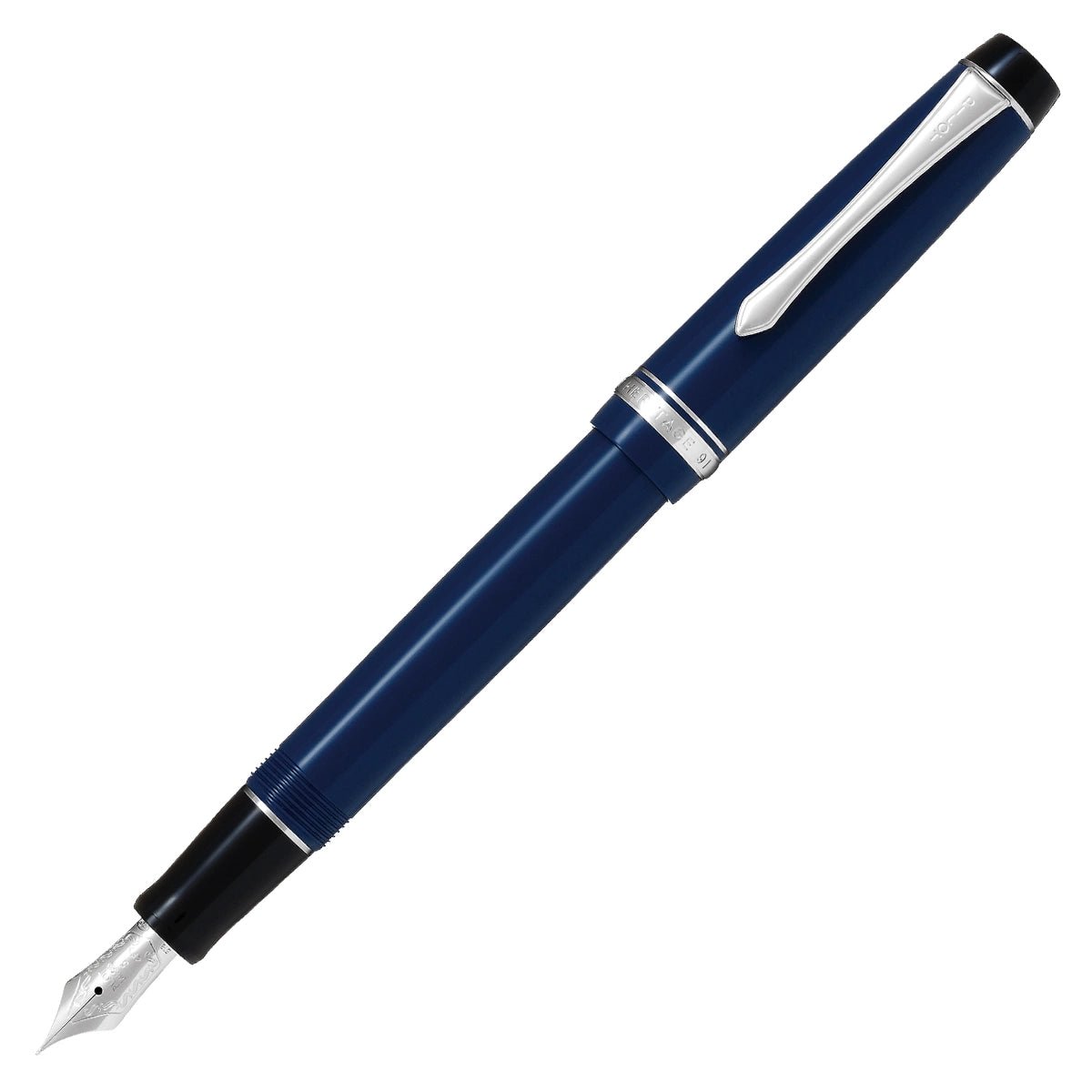 Stylo plume PILOT Custom Heritage 91 - Fine (F) - Bleu - 3131910560616