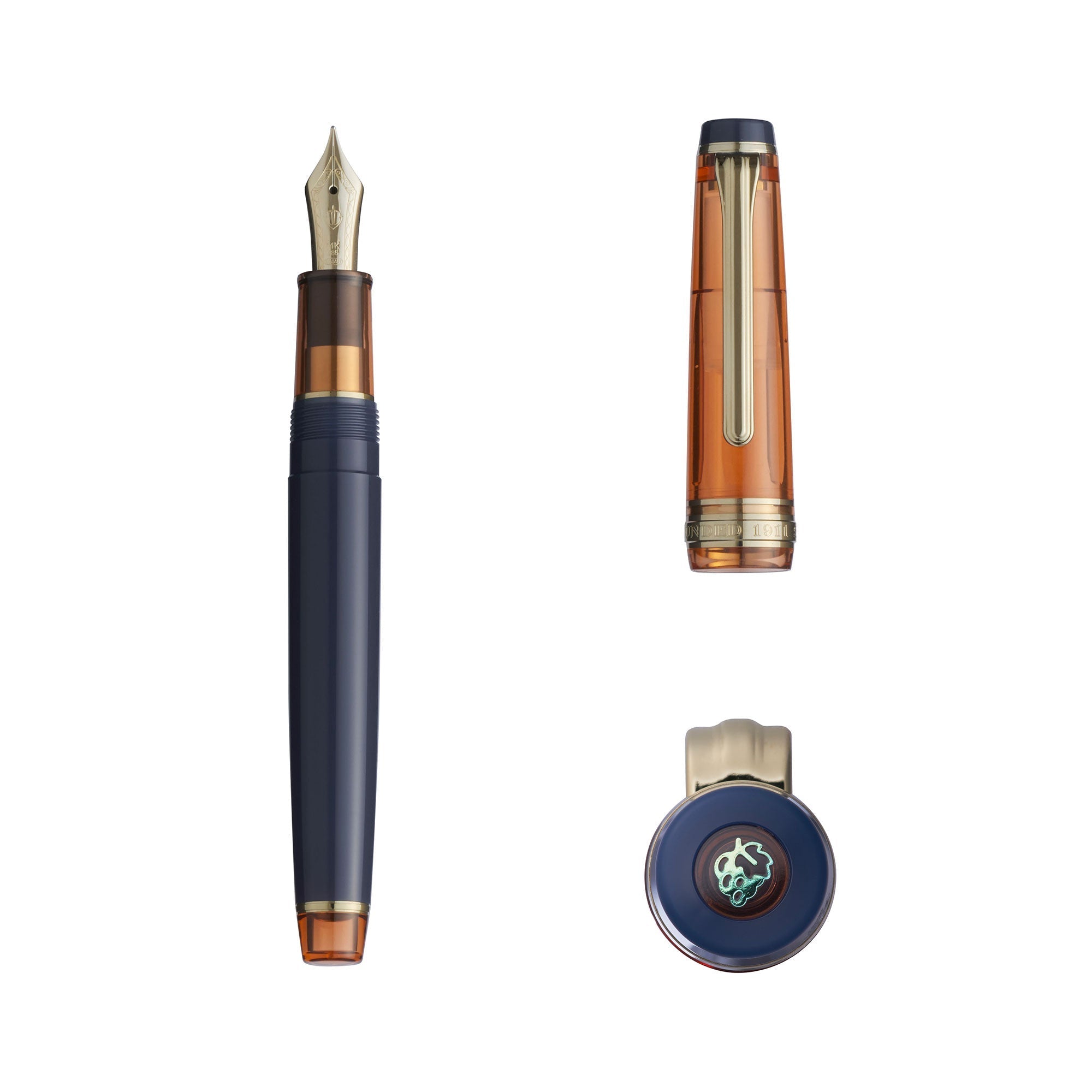 Stylo plume SAILOR Pro Gear Slim Manyo III - Persimmon - Fine (F) - 4901680176701