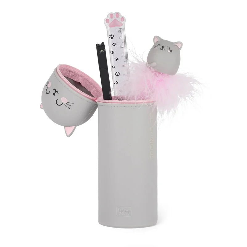 Trousse pot à crayon LEGAMI Kawaii - Chat - 