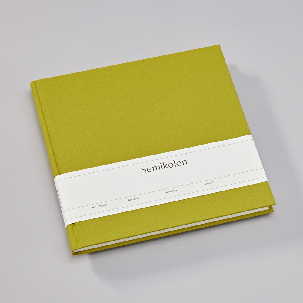 Livre d'Or SEMIKOLON - 25 x 23 cm - Uni - Matcha -