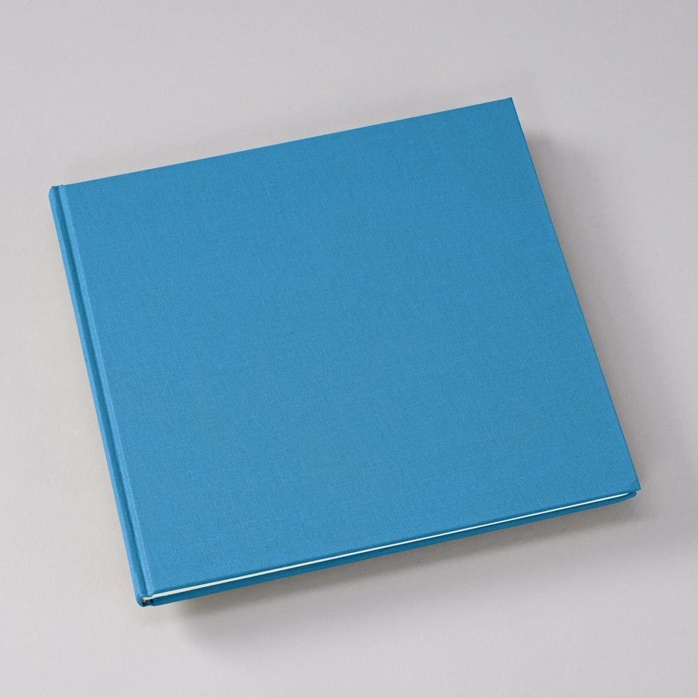 Livre d'Or Slim SEMIKOLON - 25 x 23 cm - Uni - Azzurro -