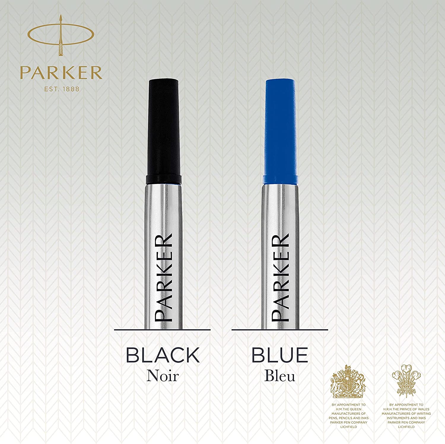 Parker Quink recharge de stylo roller moyen - bleu Parker