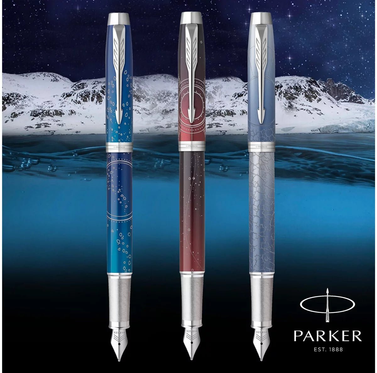 Parker- un stylo plume à cartouche, le corps et le capuc…