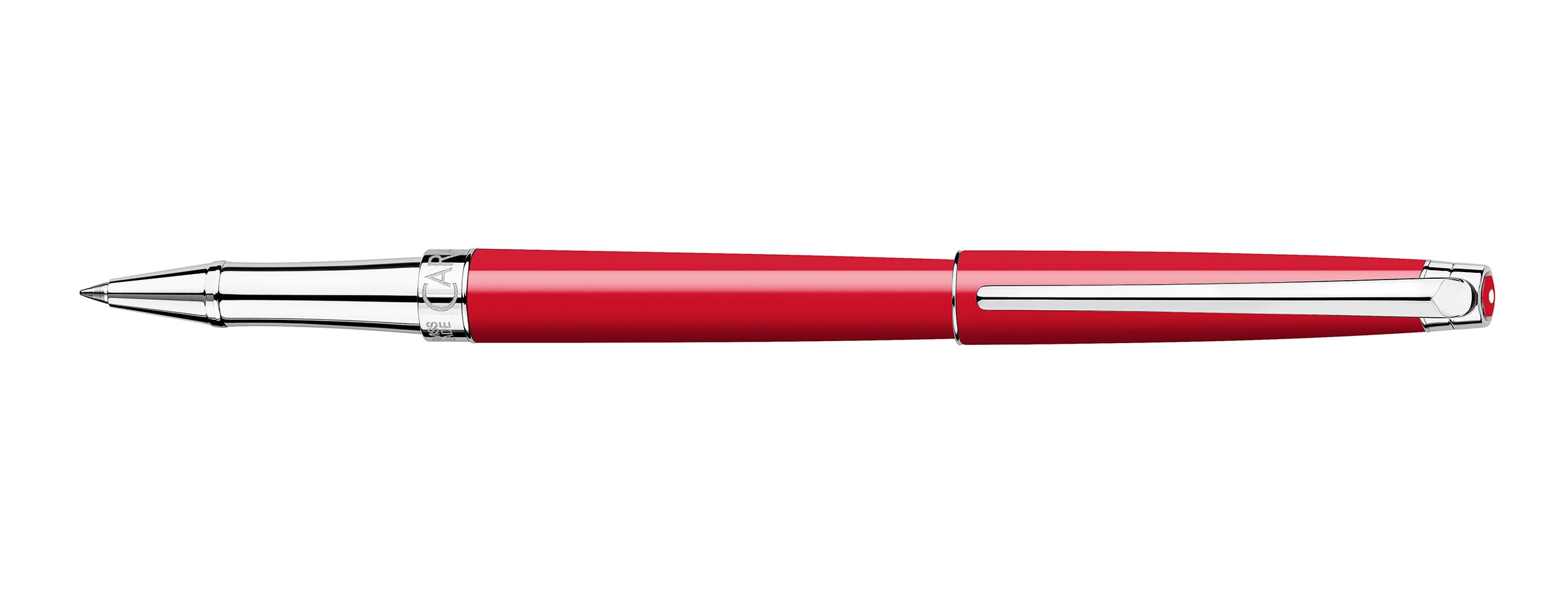 Stylo roller CARAN D'ACHE Léman Slim Rouge Écarlate - Fine (F) - Rouge écarlate - -