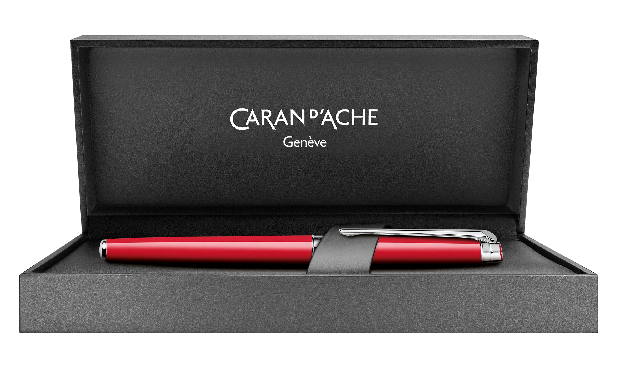 Stylo roller CARAN D'ACHE Léman Slim Rouge Écarlate - Fine (F) - Rouge écarlate - -