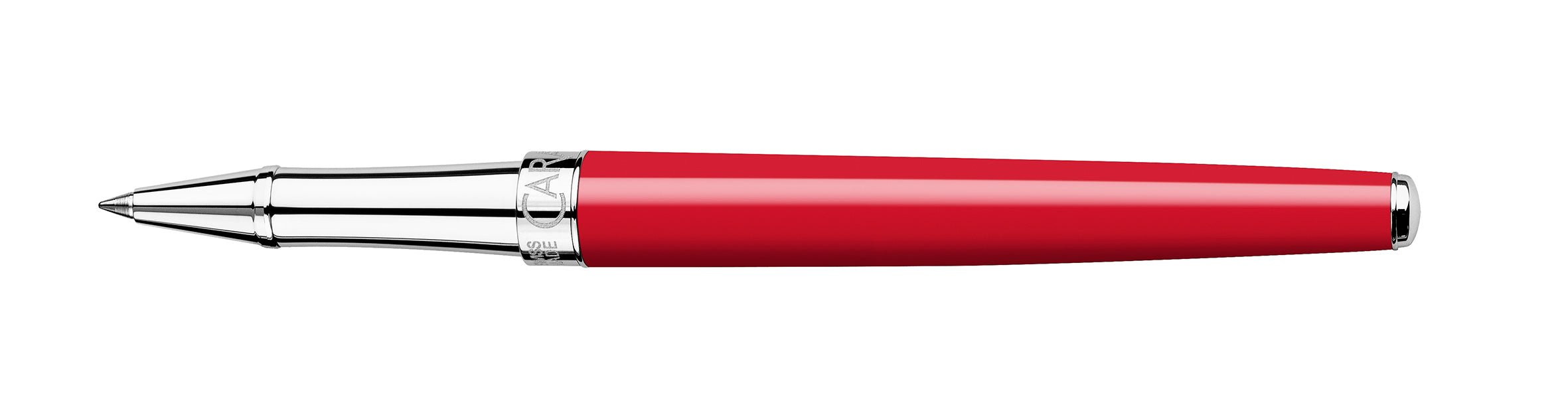 Stylo roller CARAN D'ACHE Léman Slim Rouge Écarlate - Fine (F) - Rouge écarlate - -